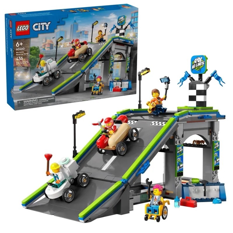 【玩具研究中心】LEGO 樂高 City系列 沒有極限：賽車坡道賽道 60460