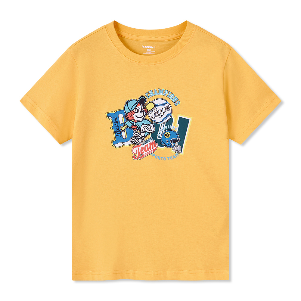Boys Print Short Sleeves Tee