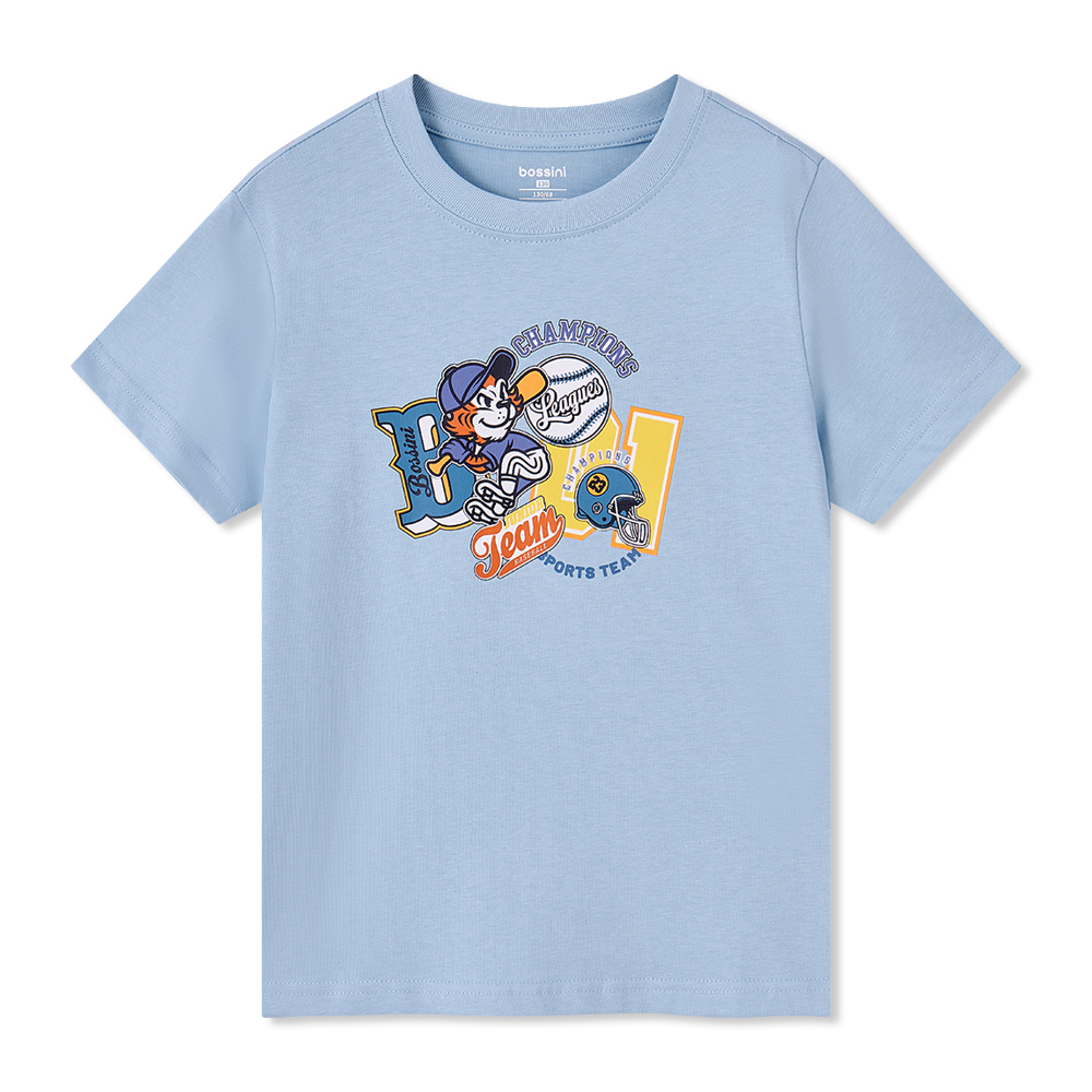 Boys Print Short Sleeves Tee