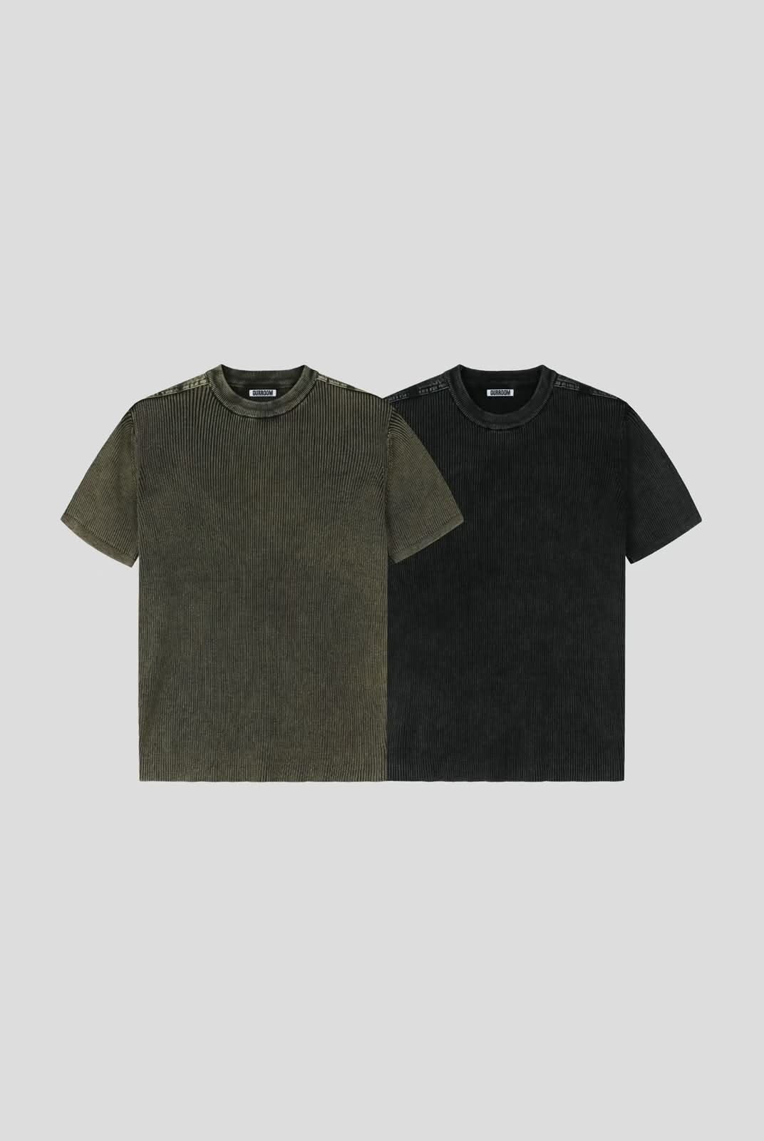 暗直紋短袖Tee OUR-190T