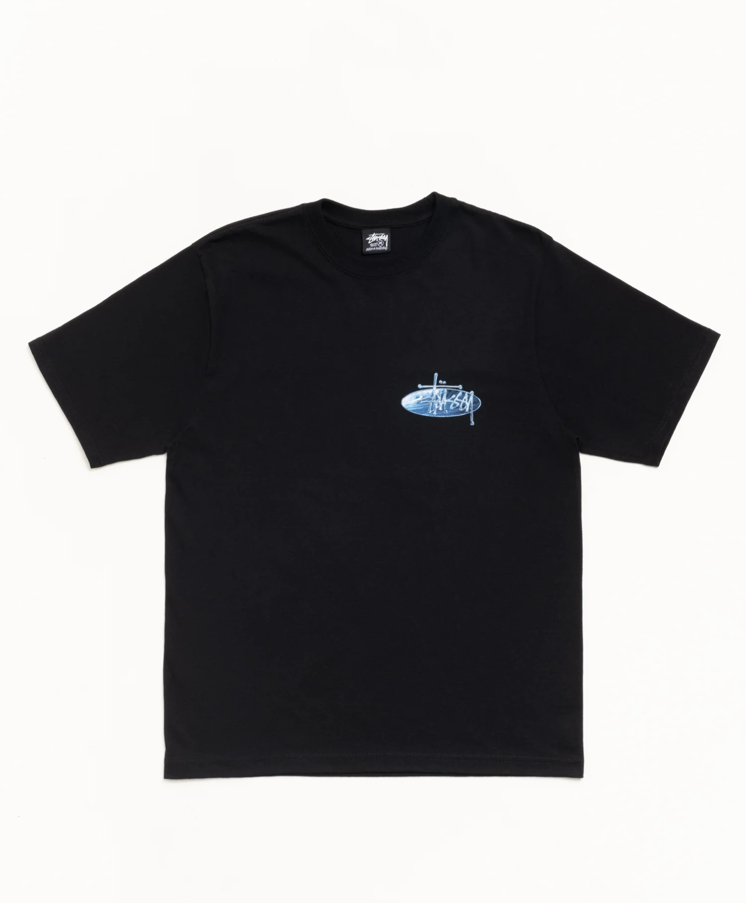 [現貨] STUSSY SS26 WAVE OVAL TEE | BLACK