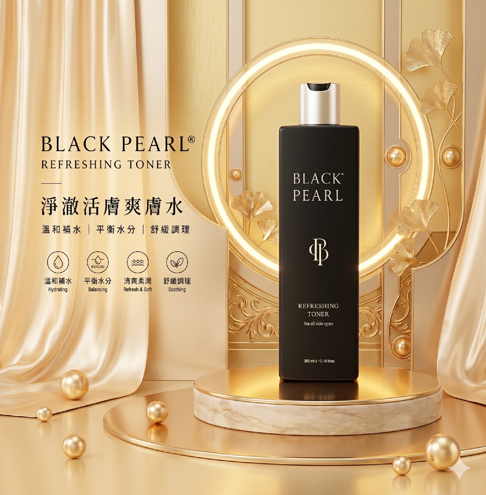 (D1) 淨澈活膚爽膚水(300ml) (買1送1, 平均$175/件) - BLACKPEARL #2506BL