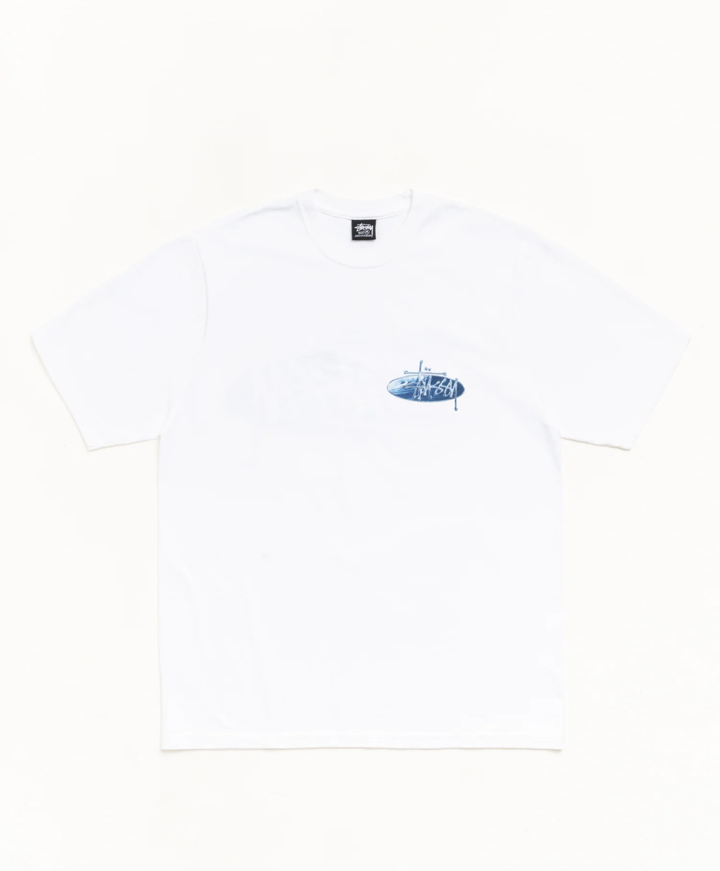 [現貨] STUSSY SS26 WAVE OVAL TEE | WHITE