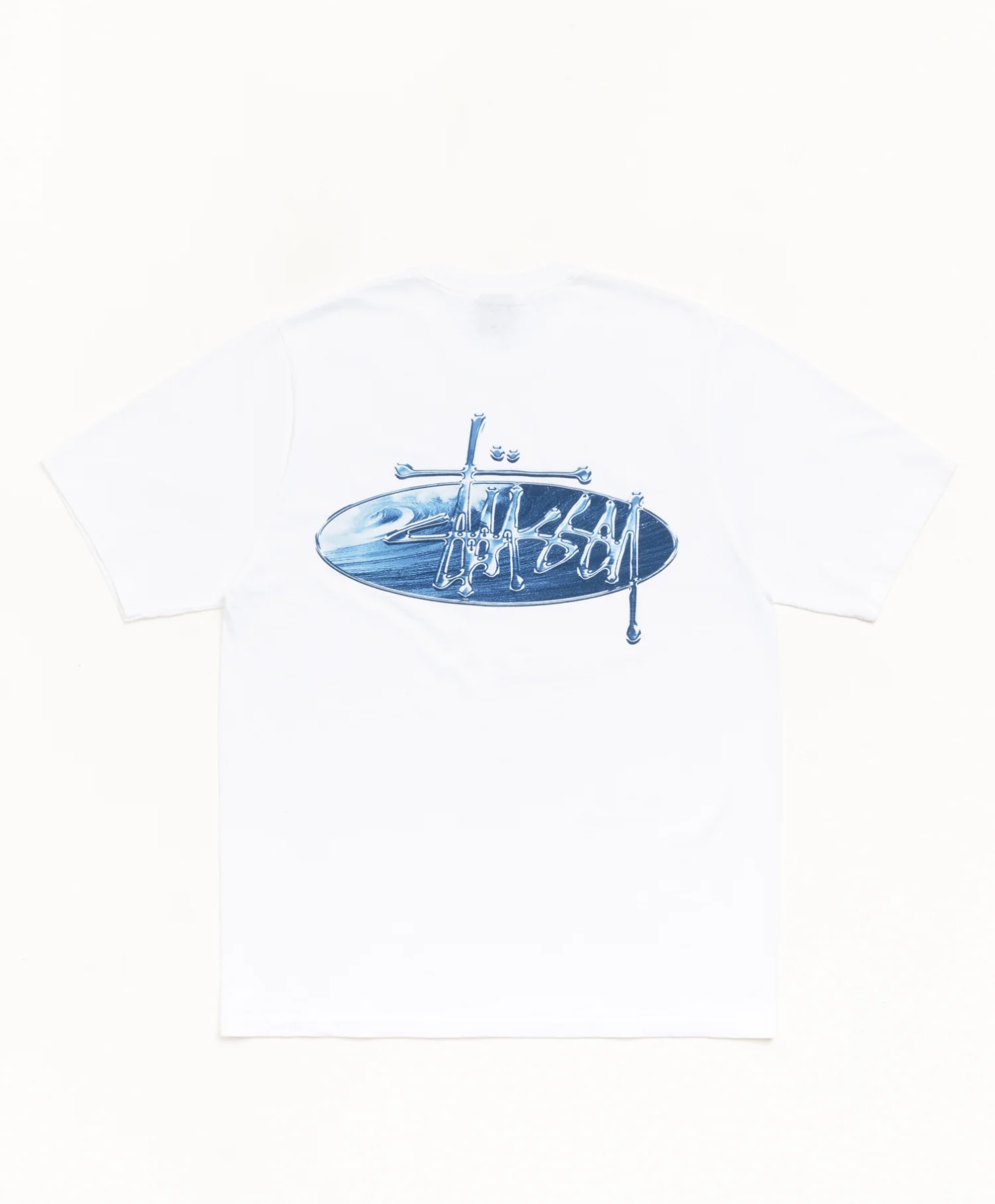 [現貨] STUSSY SS26 WAVE OVAL TEE | WHITE