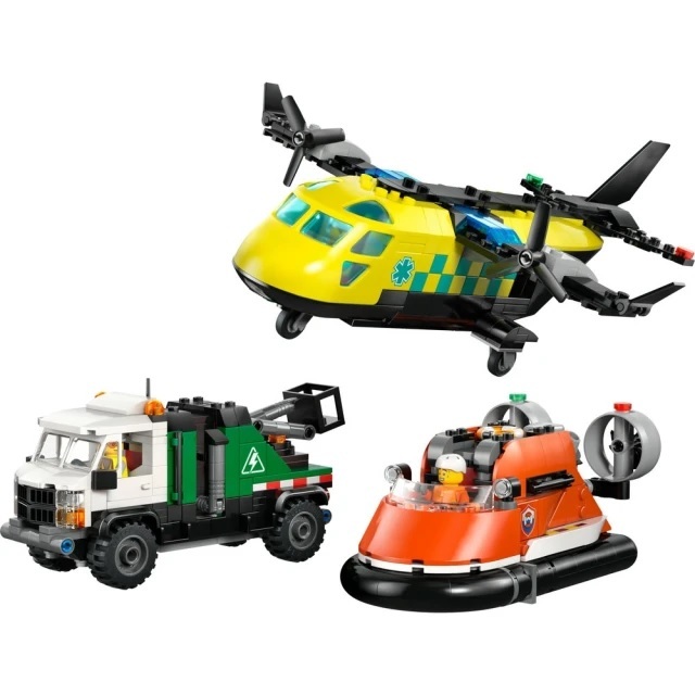 【玩具研究中心】LEGO 樂高 City系列 飛機、作業車和氣墊船混搭套裝 60505