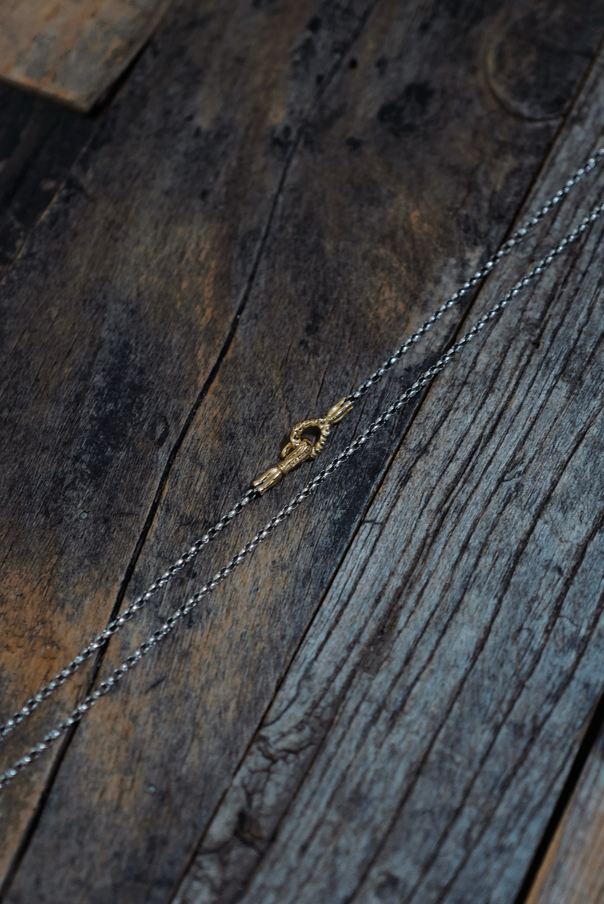 Mating Flight :2mm Mini Silk necklace chain w/ YG hook