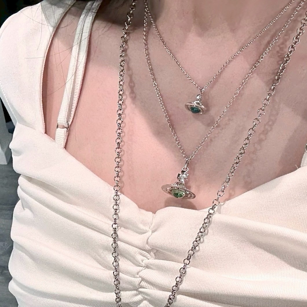 18k”orb 土星晶球/薄荷綠球款中小號”高奢定製項鍊
