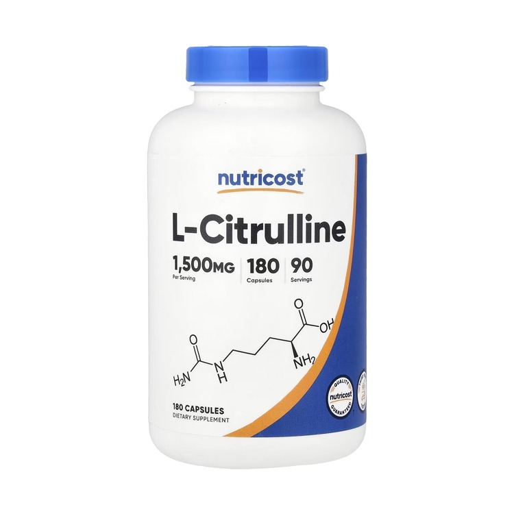 Nutricost L- Citrulline, 180 Capsules (750 mg per Capsule)