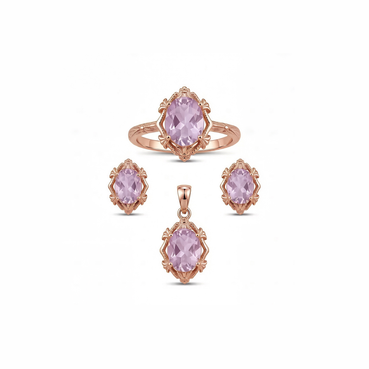 Lavender Serenity｜Amethyst Set