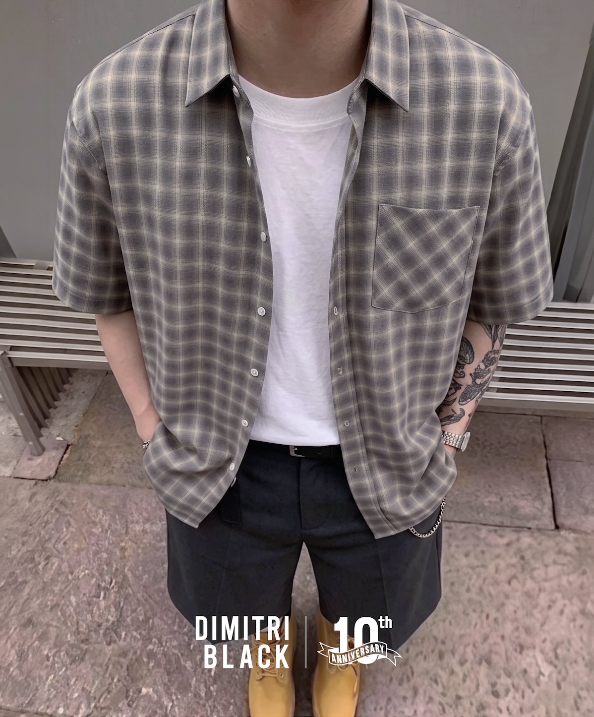DIMITRI BLACK 格紋短袖襯衫 9色