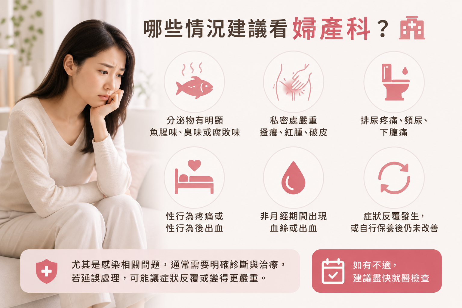 陰道分泌物顏色4種異常
