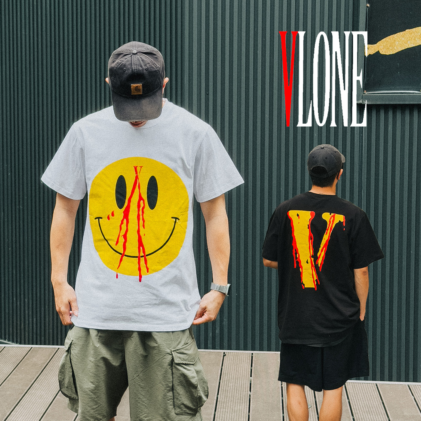 VLONE 笑臉流血 短TEE