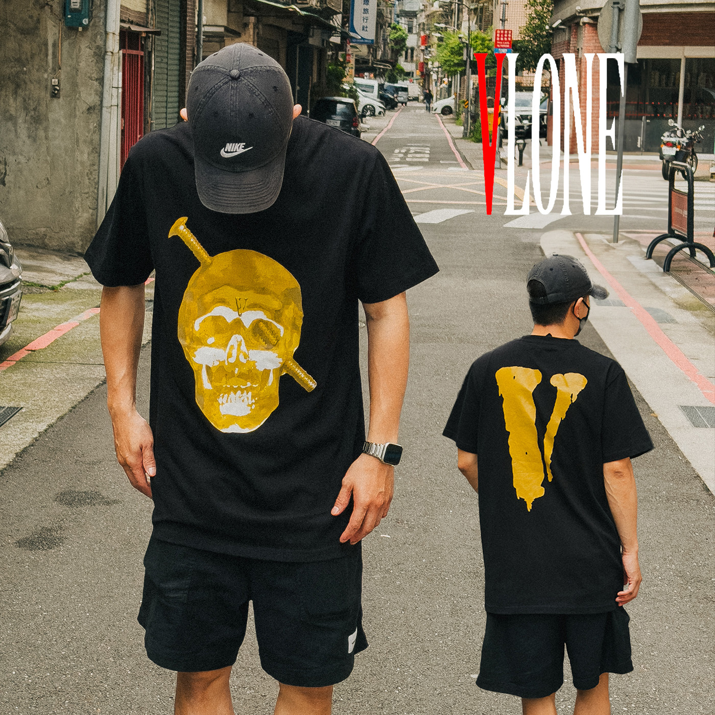 VLONE 金骷髏短TEE