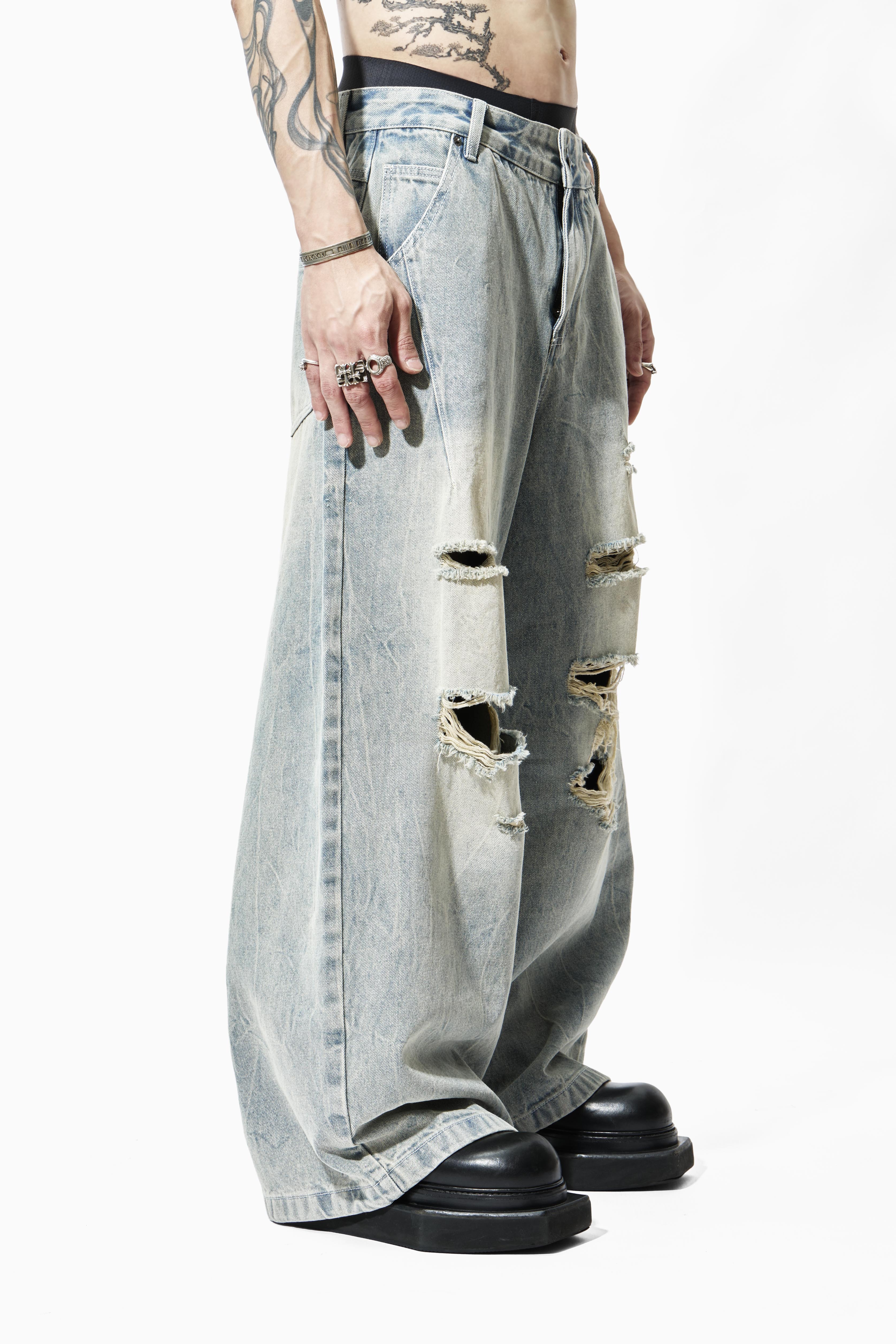 REMIX "Braille Vision Destroy" Jeans