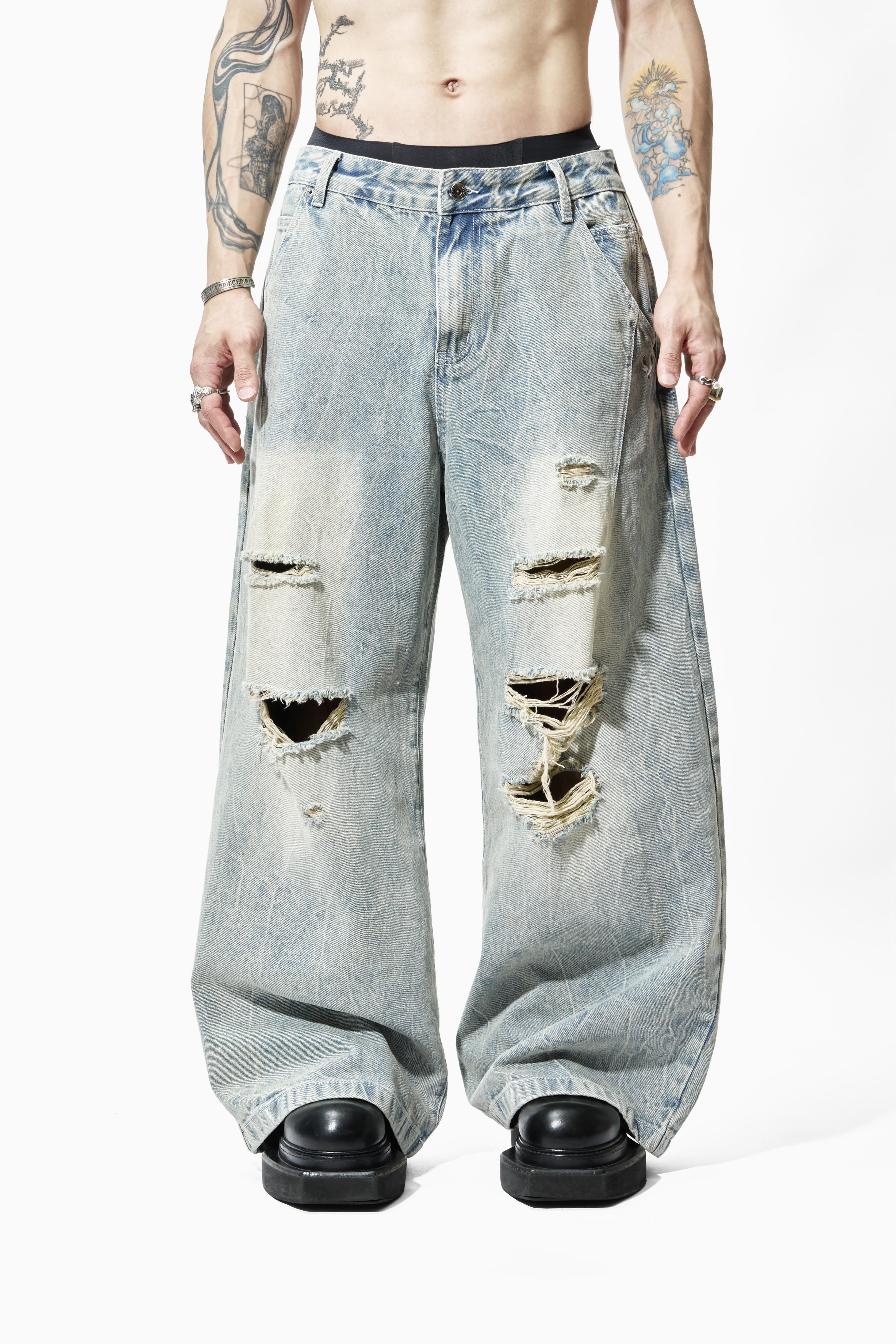 REMIX "Braille Vision Destroy" Jeans