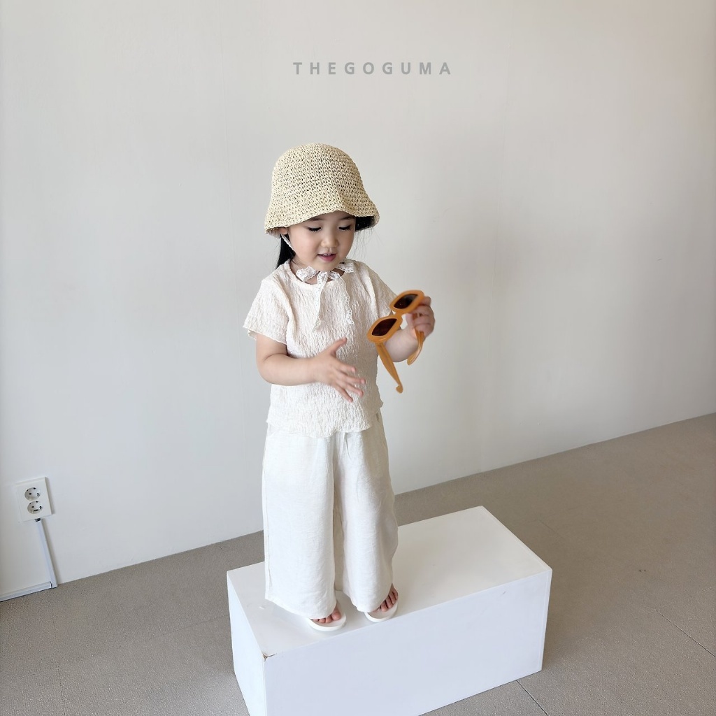 韓國🇰🇷THEGOGUMA 亞麻皺摺上衣(XS-XL/JS-JL)