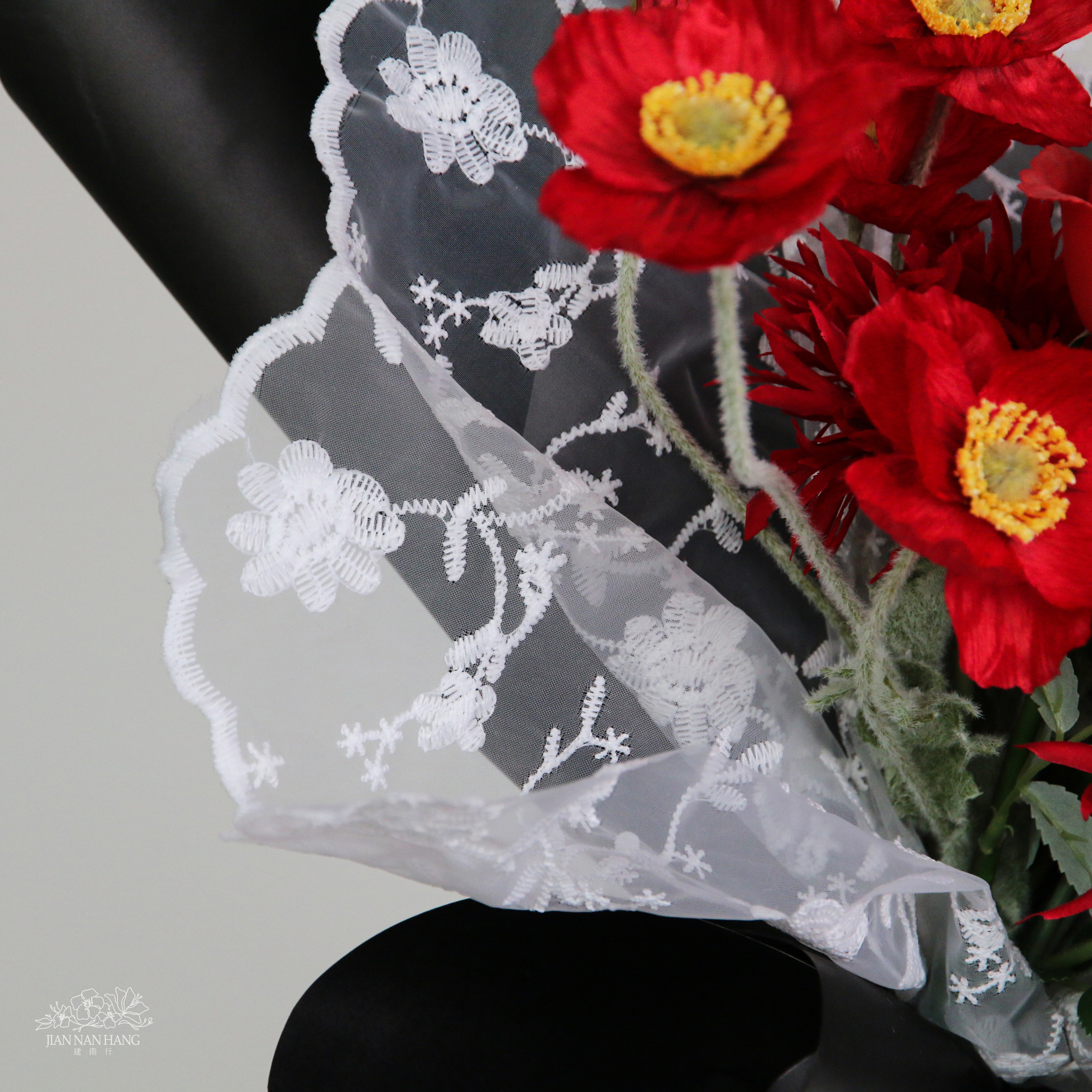 包裝紙 蕾絲布花紗 2款  130 x 100 cm