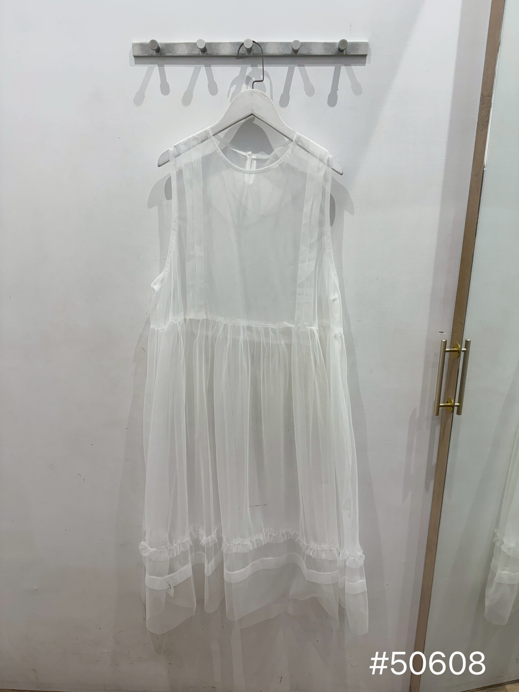日系透紗背心長洋
