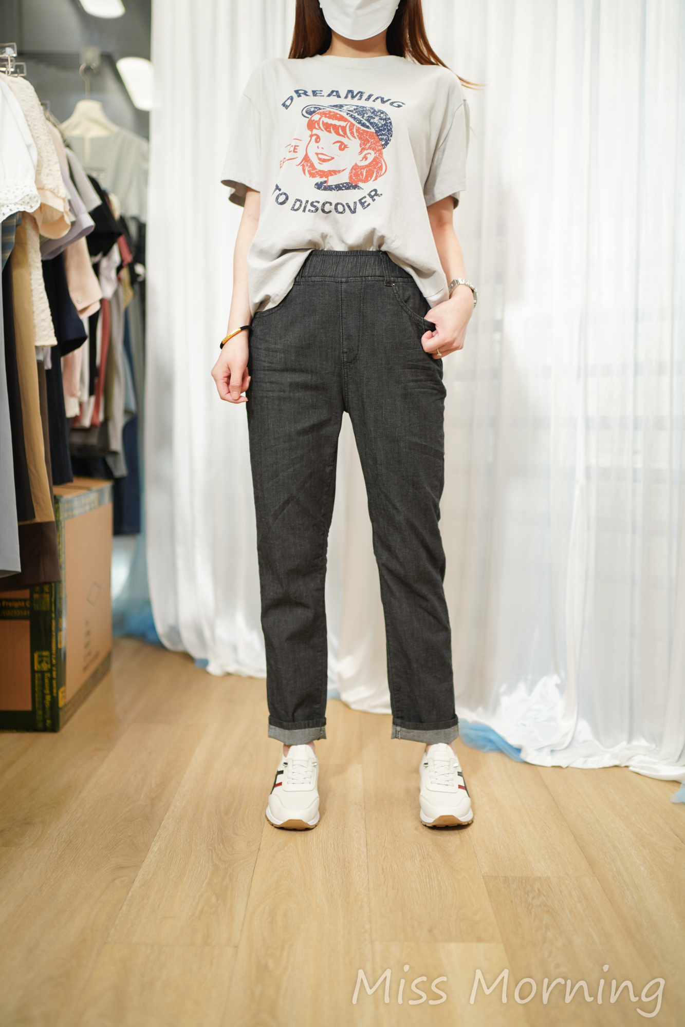 女孩公仔圖案tee(15240)
