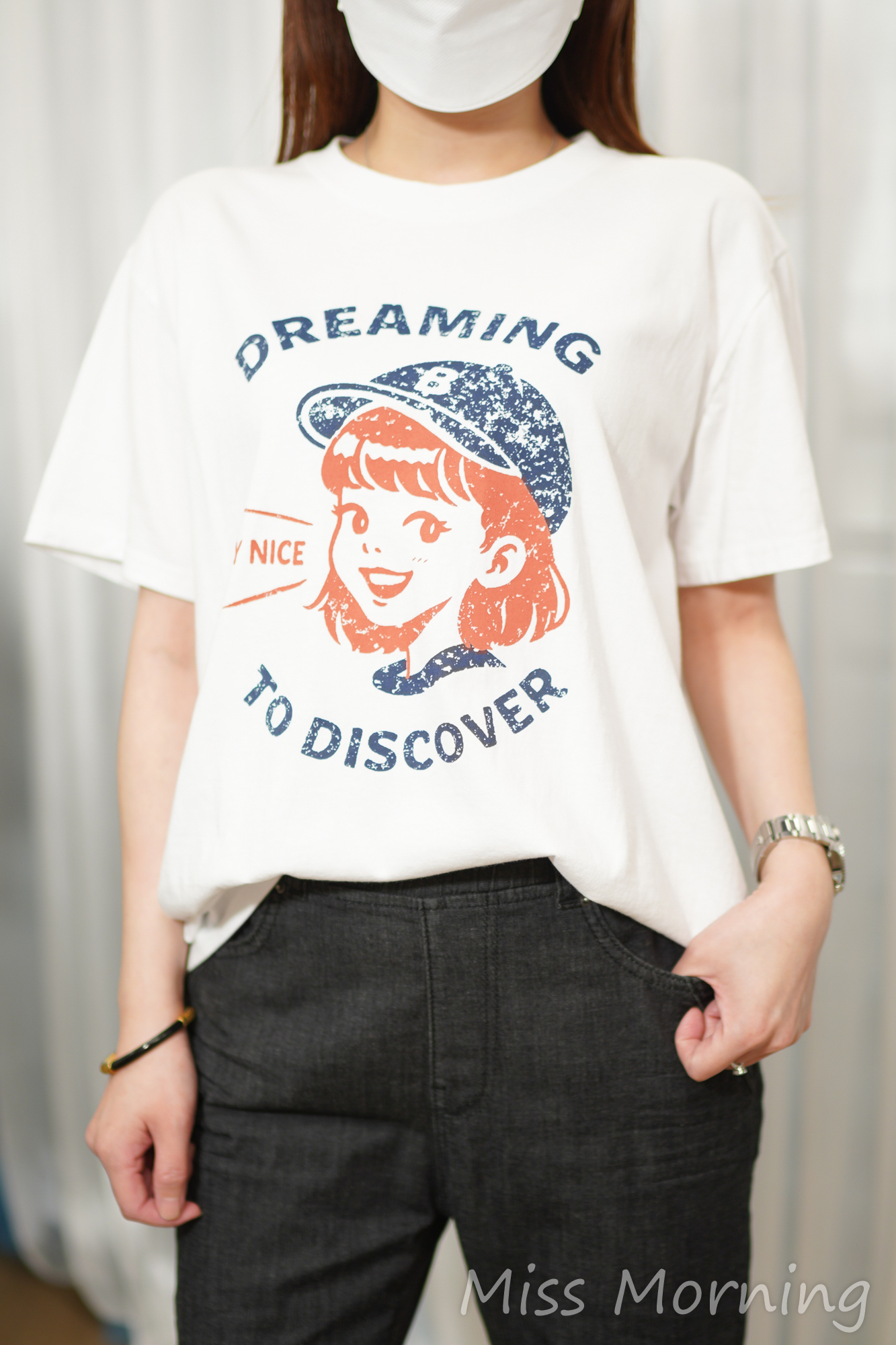 女孩公仔圖案tee(15240)