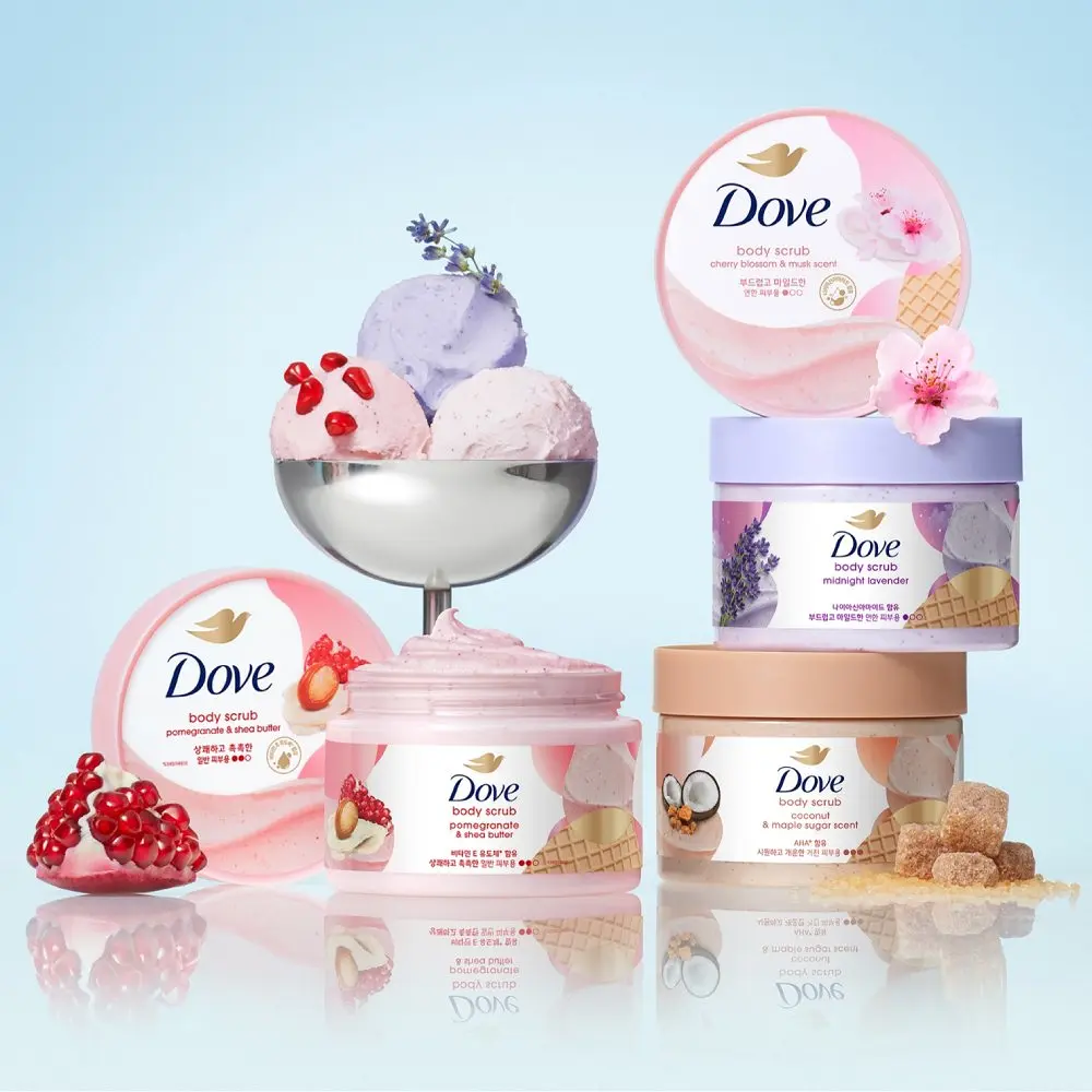 🇰🇷 31/5 - 6/6 韓國連線 OY大促銷丨Dove 香味潔淨白滑身體磨砂 298g 送 miffy匙羹