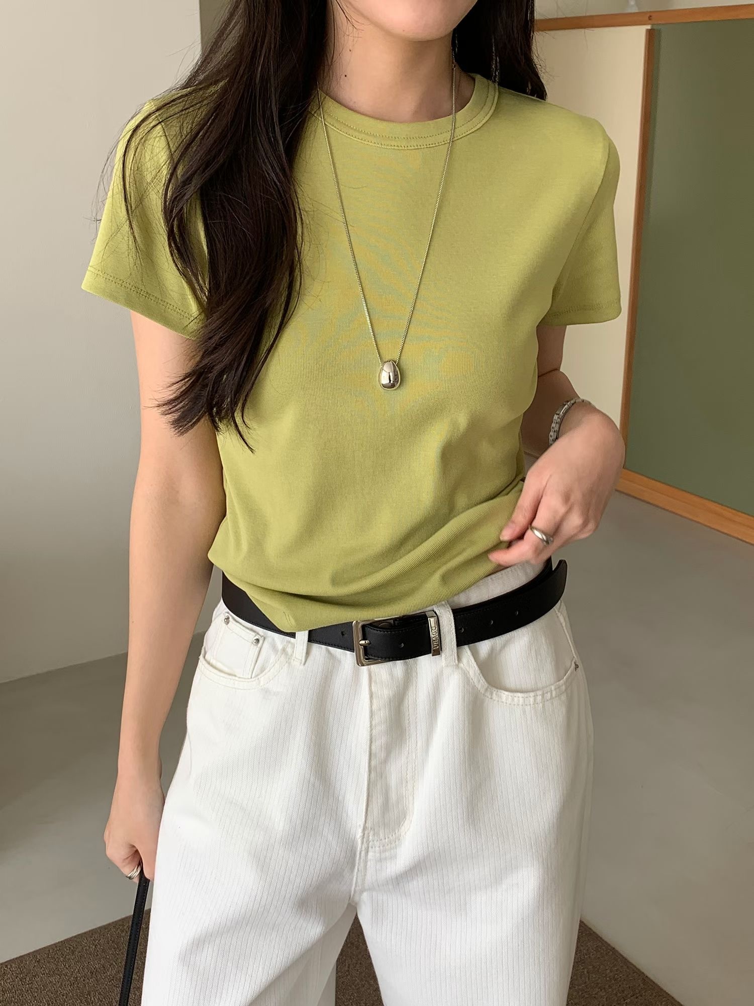 #228N771 神隊友；多一重圓領素色Tee