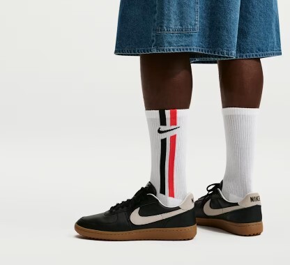 Nike Everyday Elevated 黑紅 條紋 長襪 三雙一組 IH8532-900