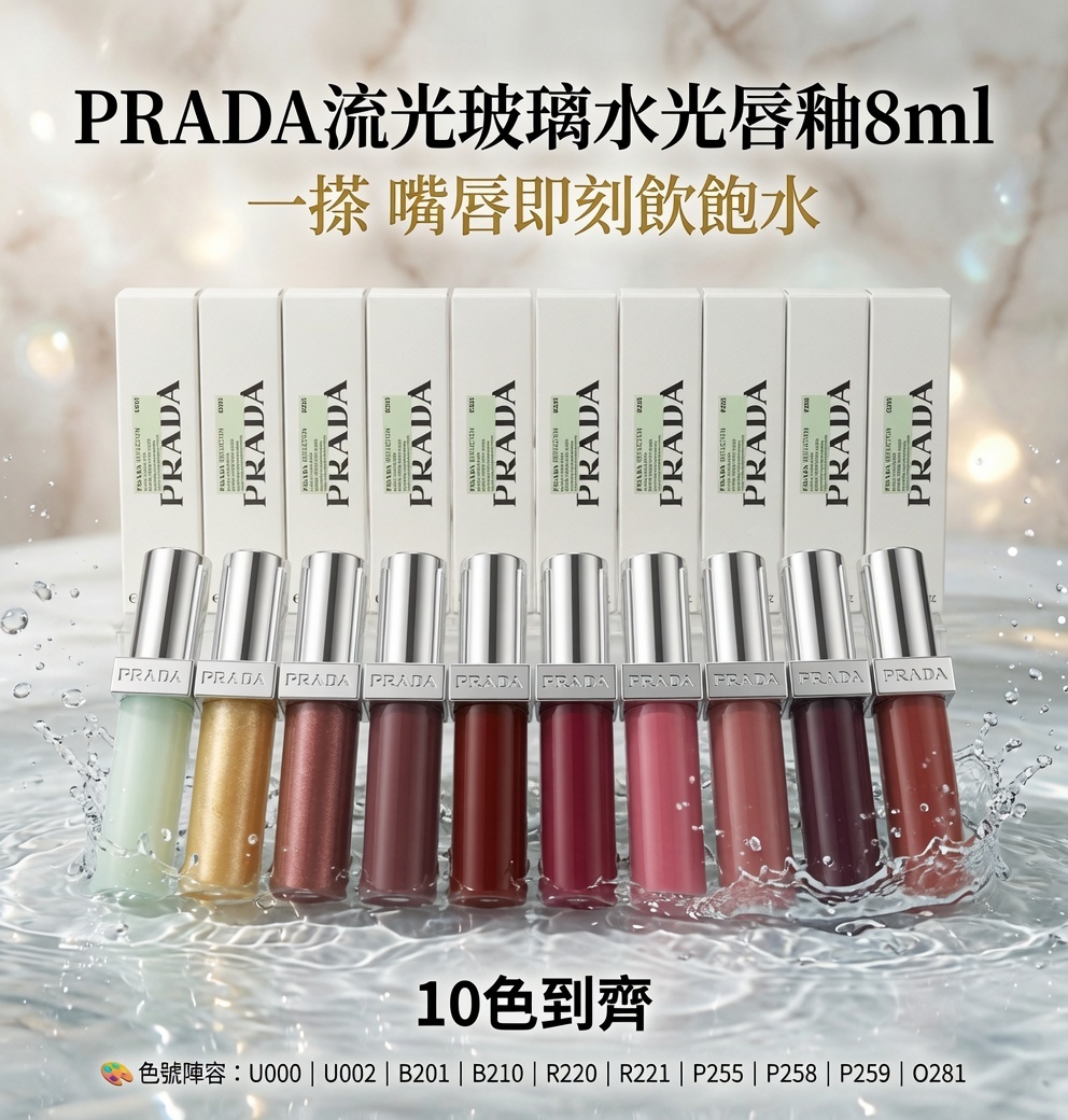PRADA 流光玻璃水光唇釉8ml