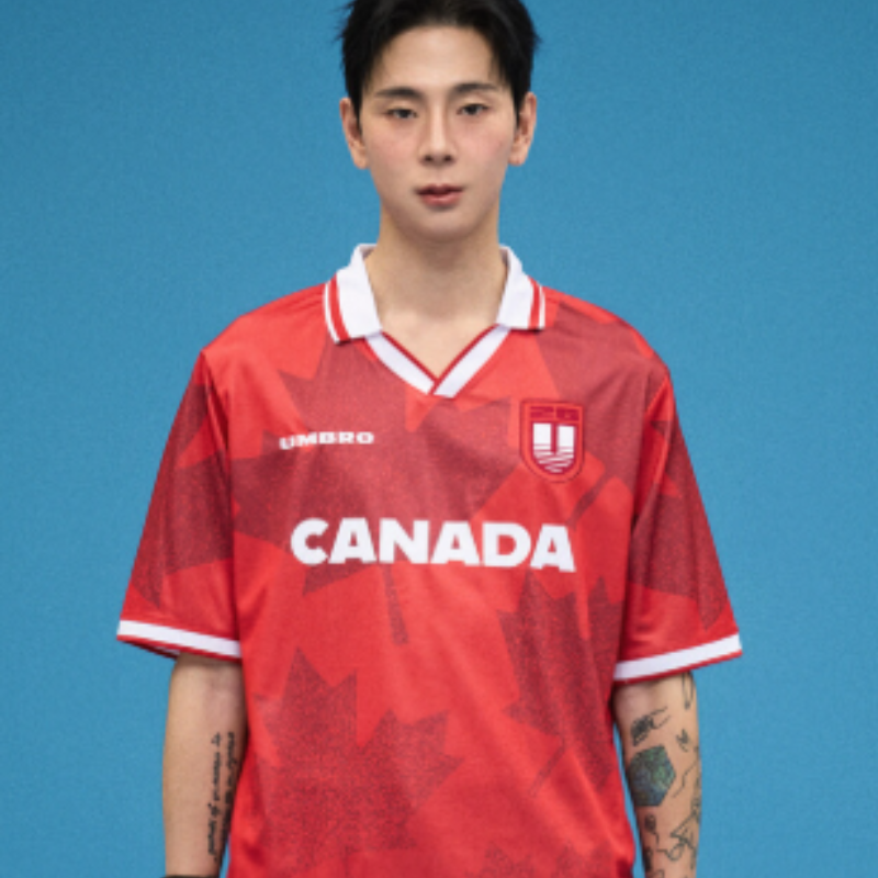 【代購】UMBRO X NCT WISH Tournament 加拿大短袖球衣 足球風 Jersey 短T 應援服 / CANADA
