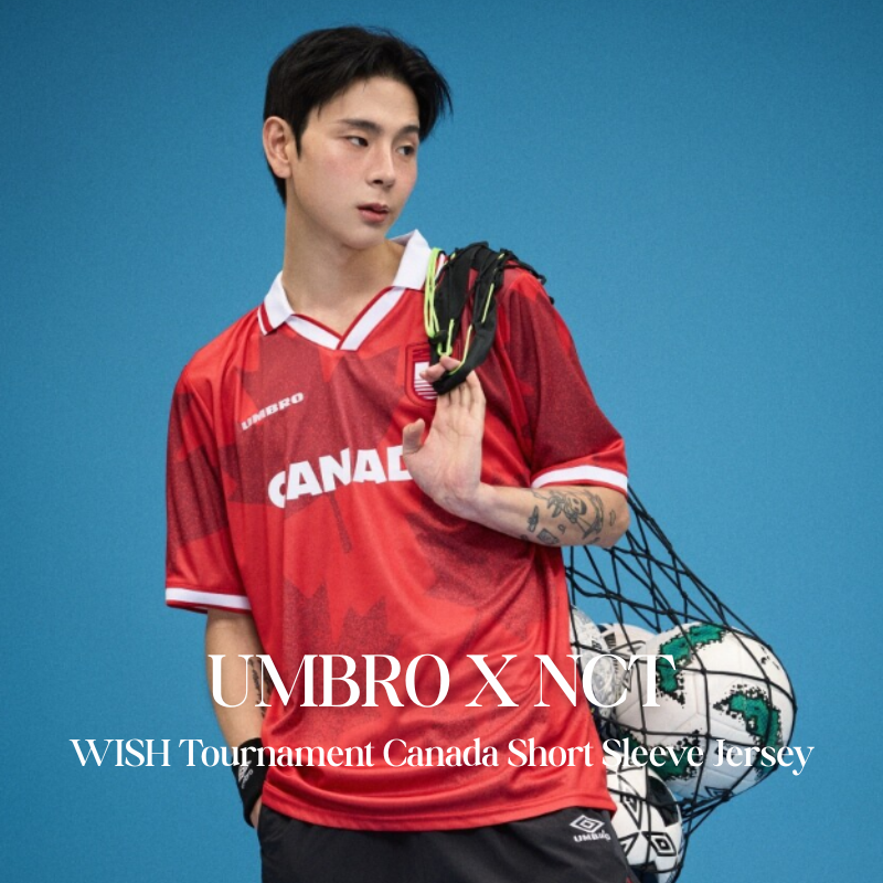 【代購】UMBRO X NCT WISH Tournament 加拿大短袖球衣 足球風 Jersey 短T 應援服 / CANADA