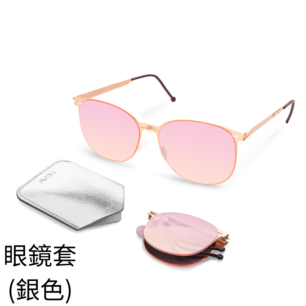 HKHG0602-012 CHARLIZE Brush Gold / Pink Mirror (SS009-14.66)送 仿PU質料眼鏡套(銀色) (P1/P100/P150/P200)