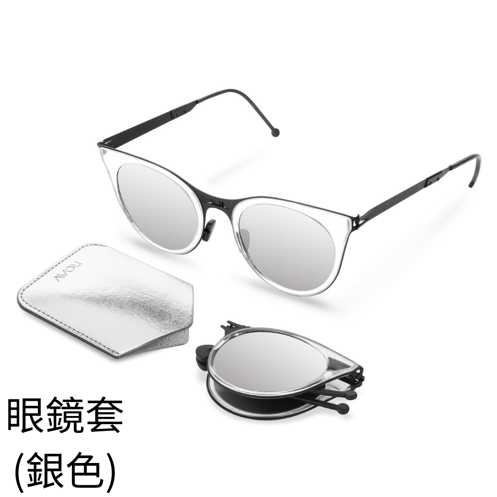 HKHG0602-019 Manta Matte Black /White/Silver Mirror (8304-13.12.61)送 仿PU質料眼鏡套(銀色) (AA1/AA100/AA150/AA200)