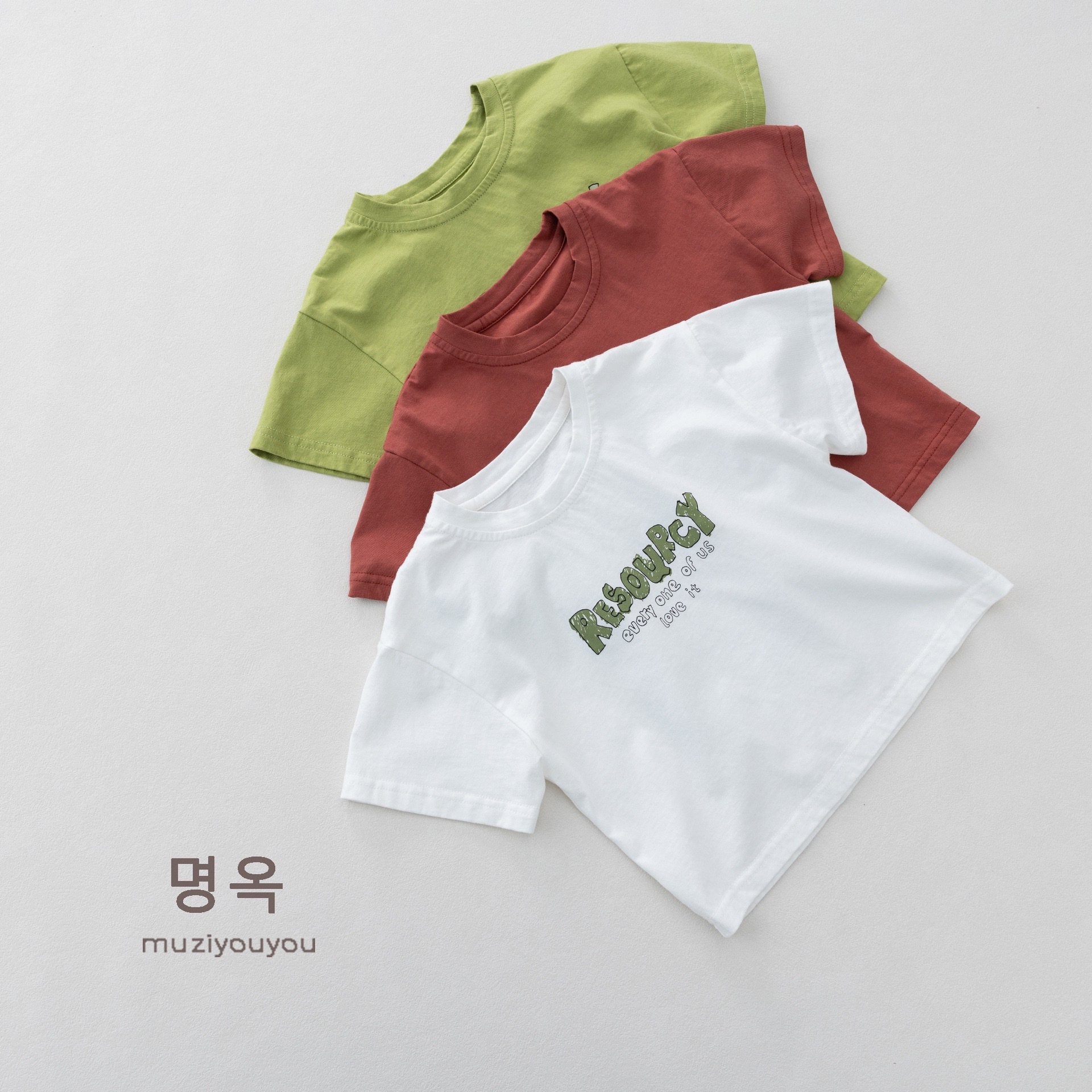 三色百搭圓領POP TEE  ꒱