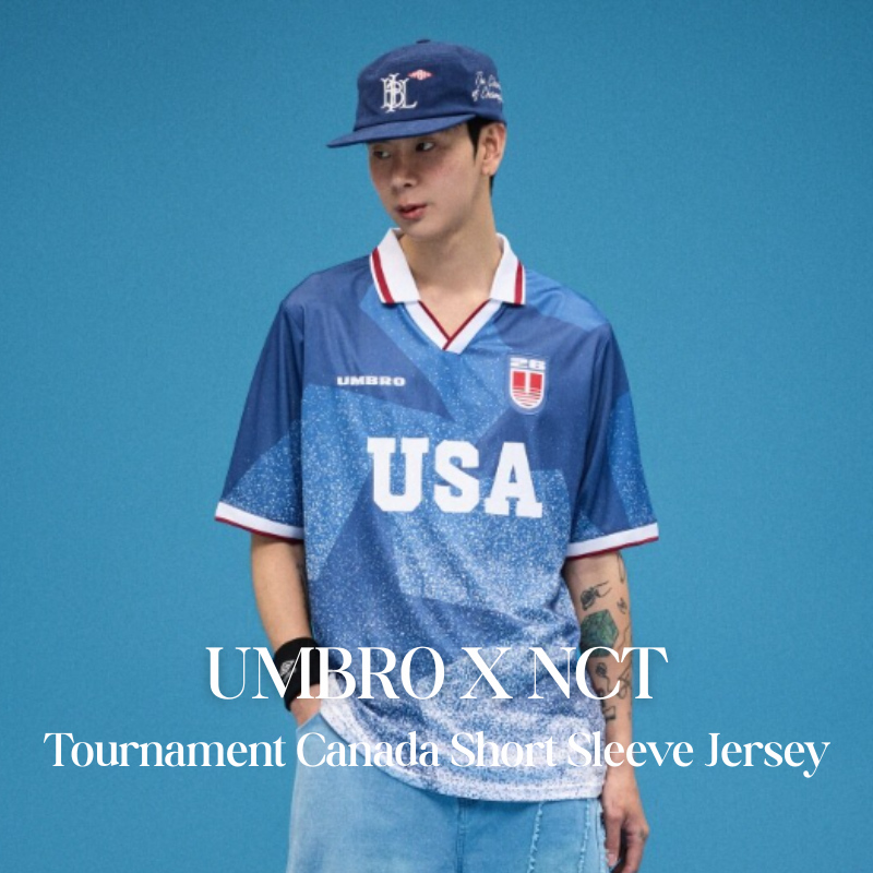 【代購】UMBRO X NCT WISH Tournament 加拿大短袖球衣 足球風 Jersey 短T 應援服 / USA