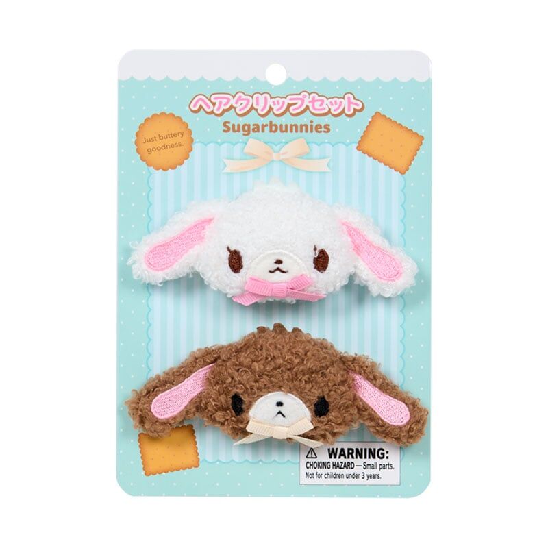 日本 Sanrio  Sugar Bunnies 蜜糖邦尼 髮夾對裝
