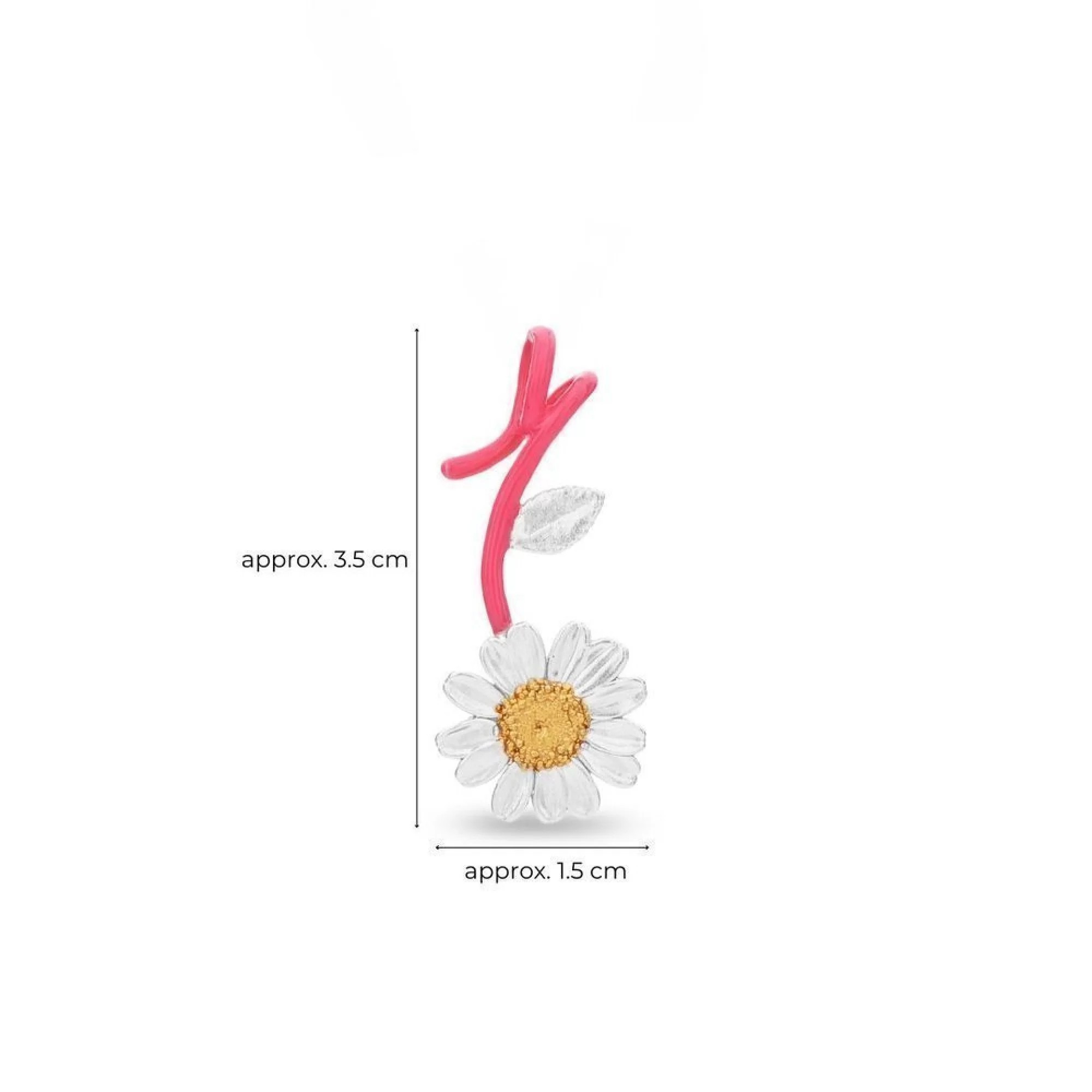 1TA0530-471 [THALLO] 瑪吉亞雛菊吊墜 24K 金和純銀粉紅色 #s754b (EU)