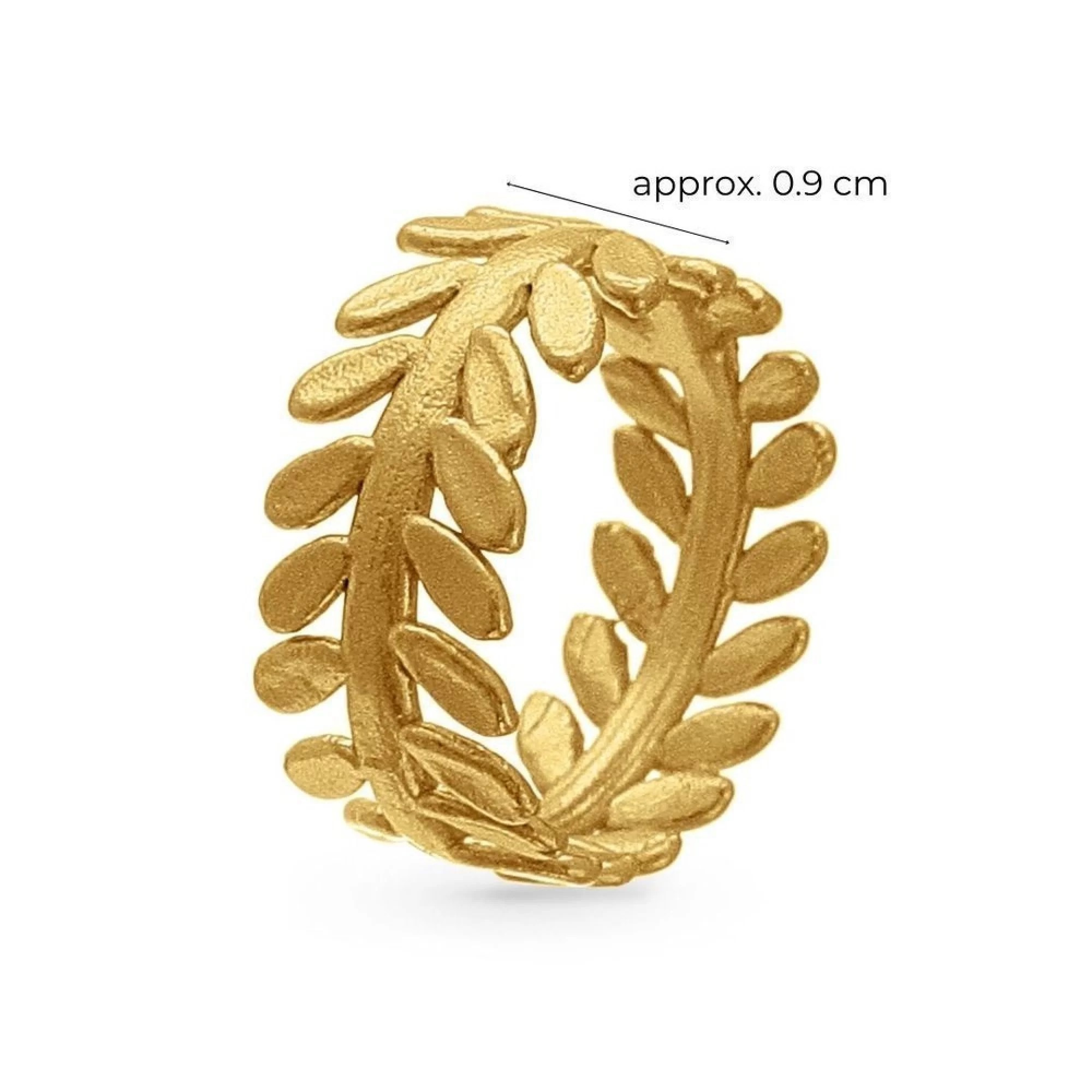 1TA0530-478 [THALLO] Alkisti 寬底戒指，24k 鍍金純銀 #s129a (EU)