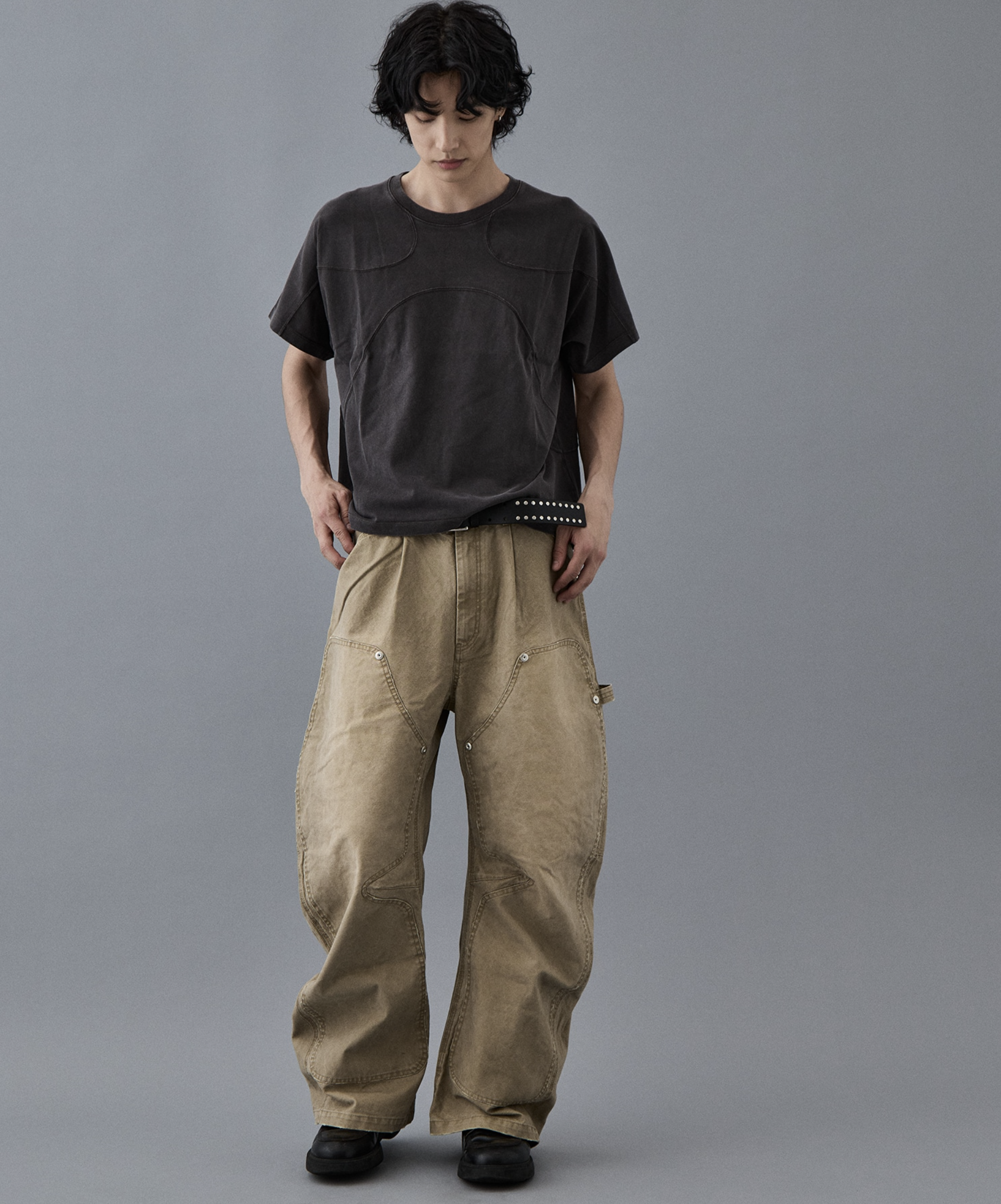 預訂 | CONZ Duck Double Knee Curved Leg Pants 彎刀工裝長褲