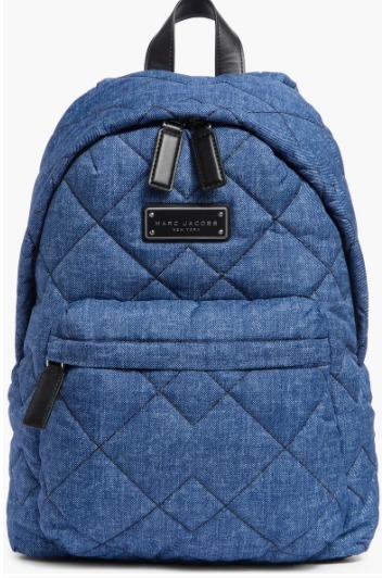 OBS482  Marc Jacobs 菱格牛仔風尼龍背囊 30x40 cm
