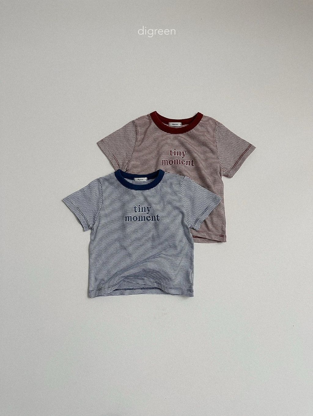 正韓夏Digreenkids 兩色純棉TINY條紋上衣