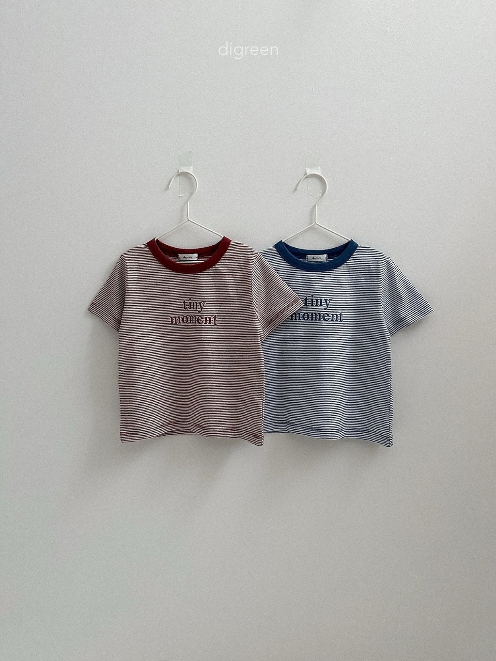 正韓夏Digreenkids 兩色純棉TINY條紋上衣
