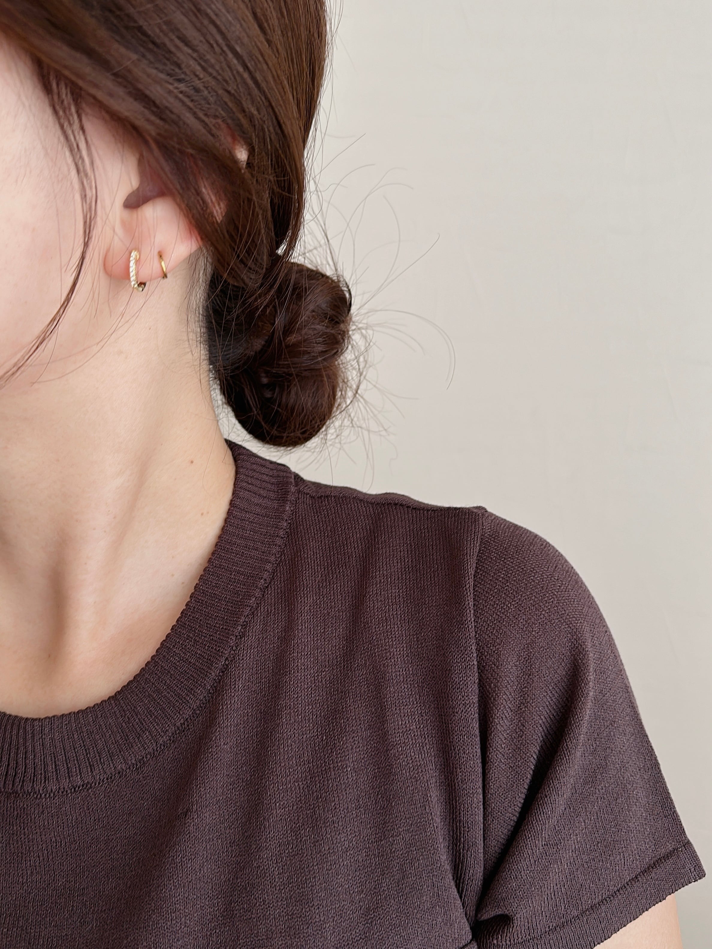 SS minimal hoop pierce