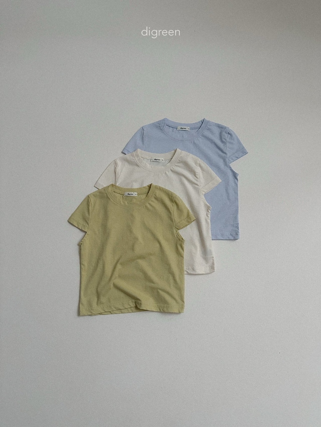 正韓夏Digreenkids 三色圓領日常上衣