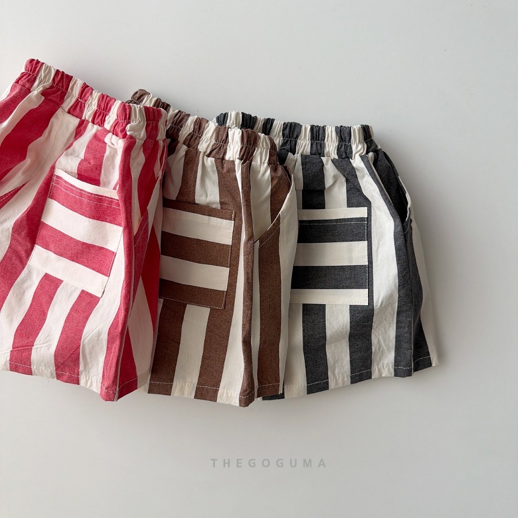 韓國🇰🇷THEGOGUMA 復古條紋短褲(XS-XL/JS-JL)