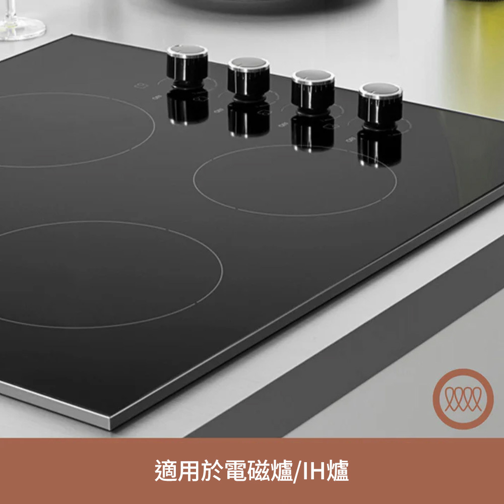 《ESSTEELE 意帝斯》ESSTEELE意帝斯銅鑽頂級不鏽鋼雙耳湯鍋24CM/7.1L(有蓋) (IH/電磁爐)(義大利進口)(實心銅底)