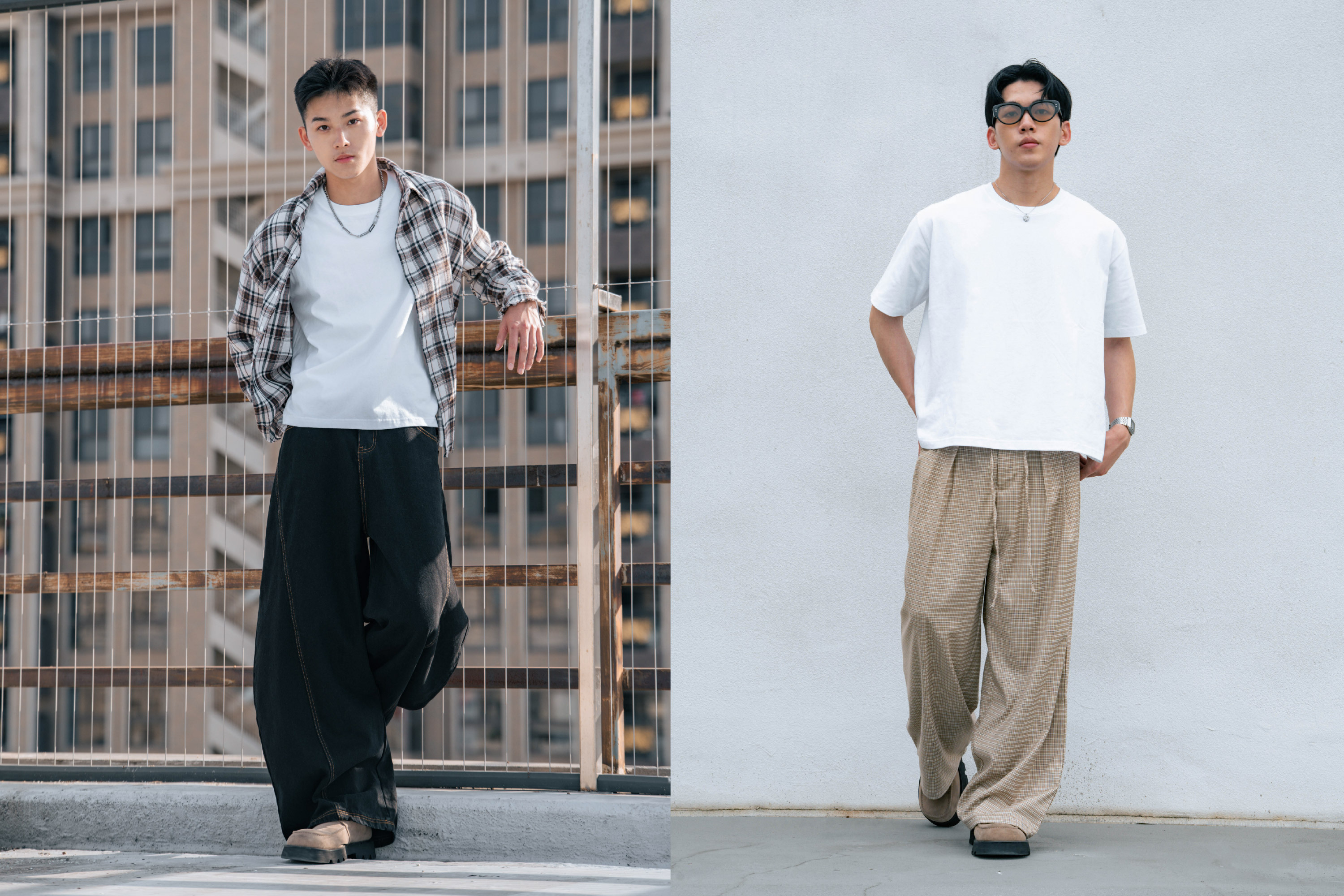 MOOS,韓系,素T,休閒穿搭,韓國,男生穿搭,襯衫,OOTD