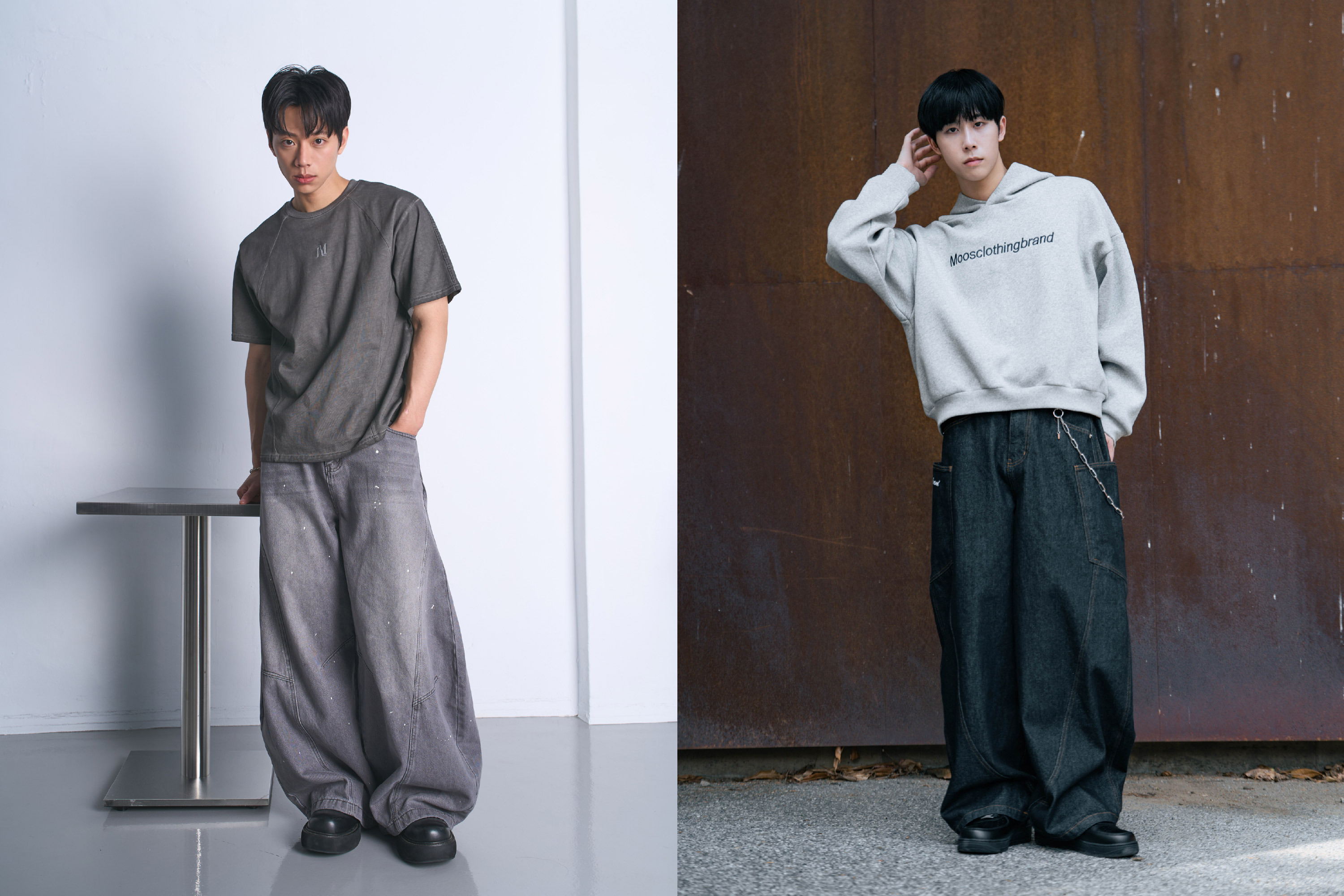 MOOS,韓系,素T,休閒穿搭,韓國,男生穿搭,襯衫,OOTD