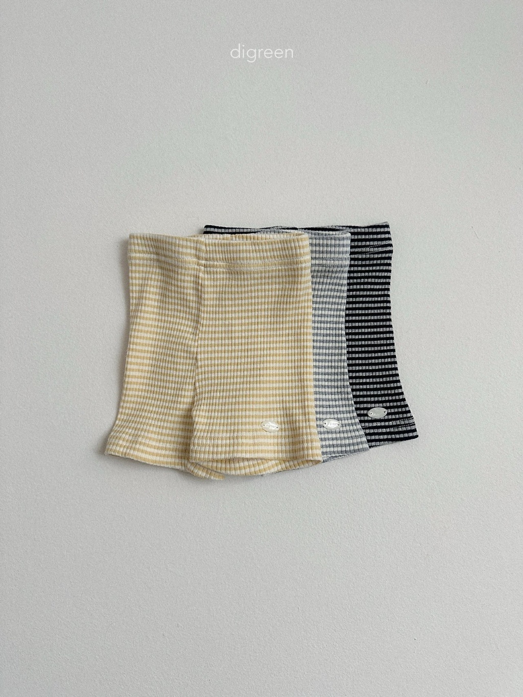 正韓夏Digreenkids 三色條紋內搭褲