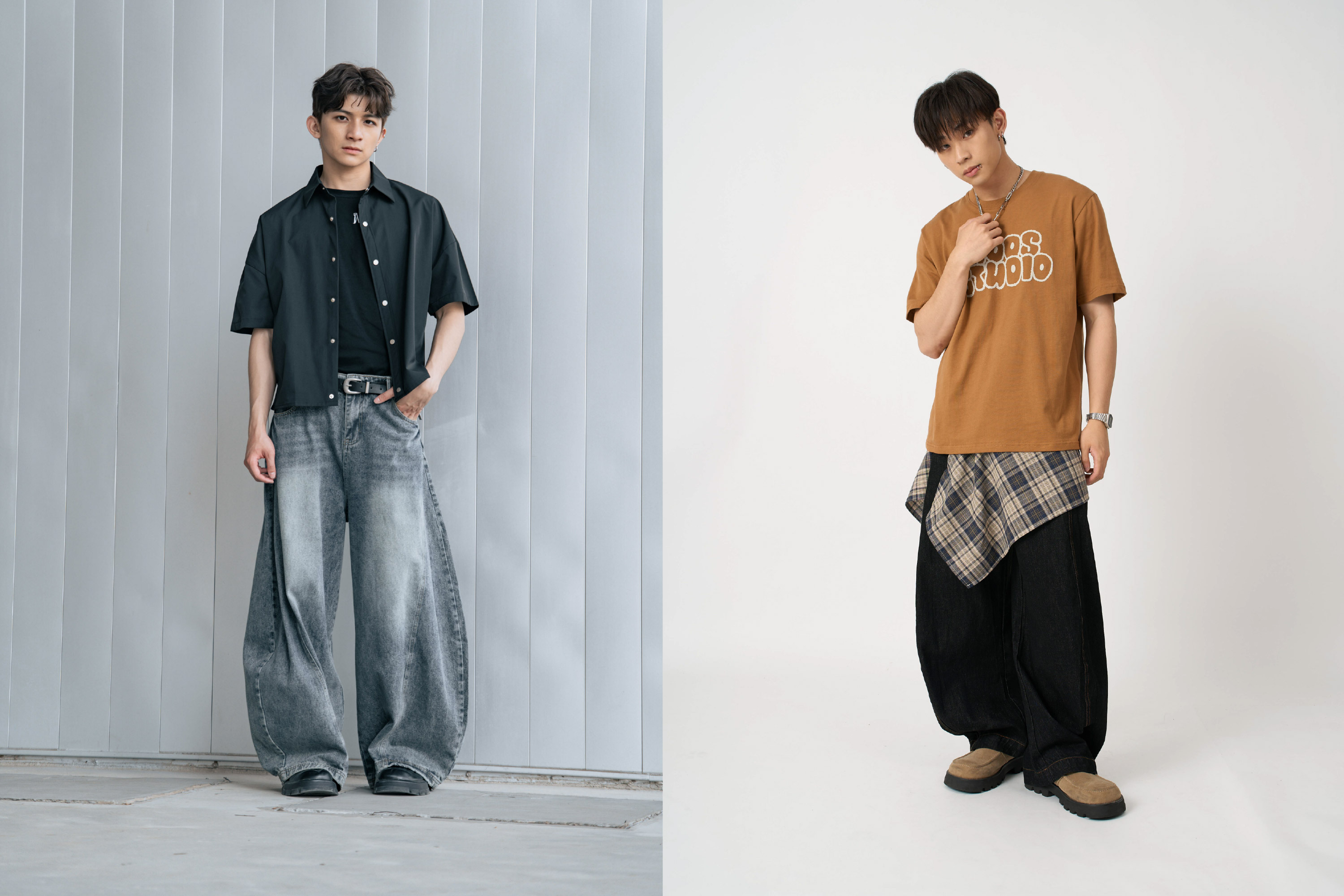 MOOS,韓系,素T,休閒穿搭,韓國,男生穿搭,襯衫,OOTD