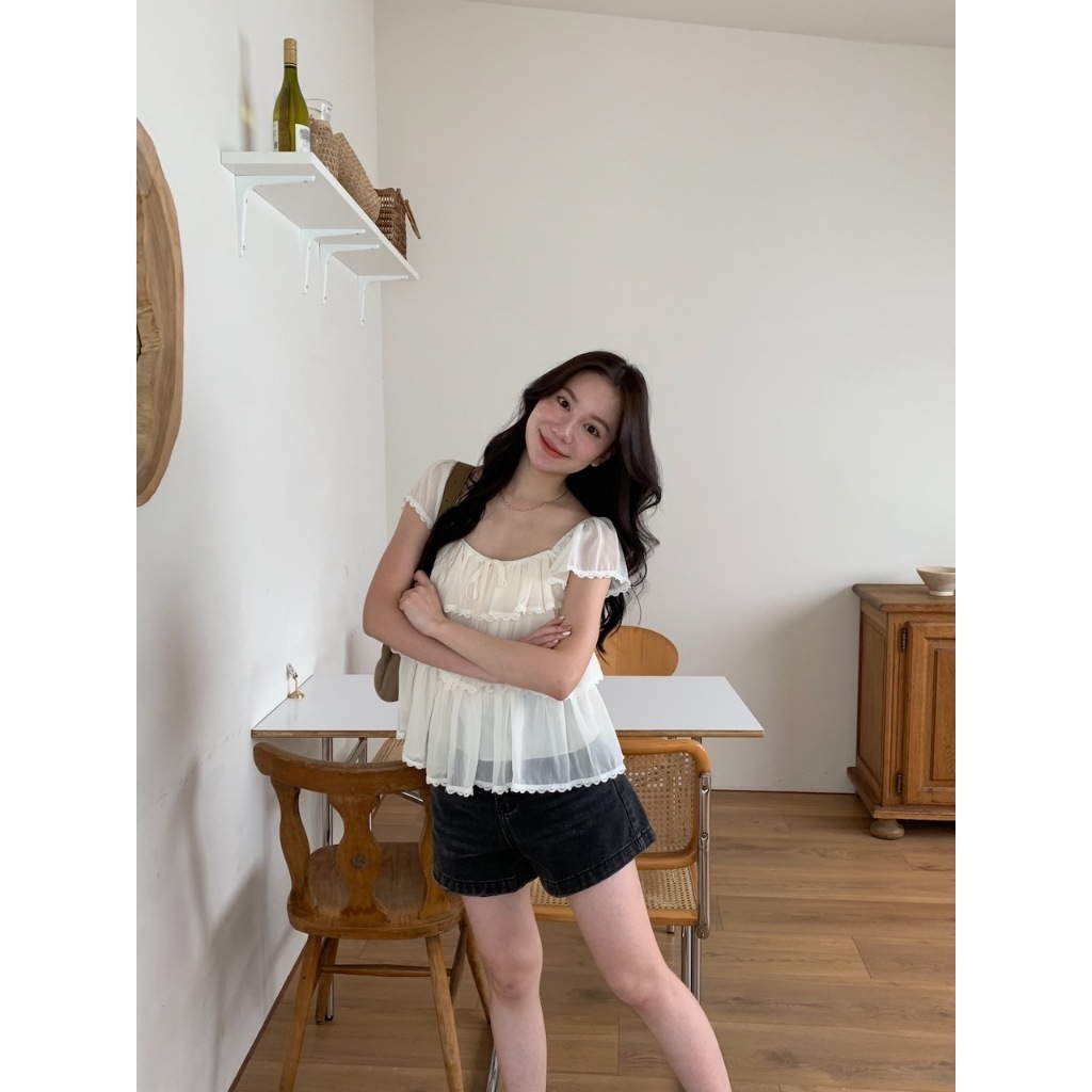 A07 仙女的海島假期 蛋糕裙擺上衣 #9978